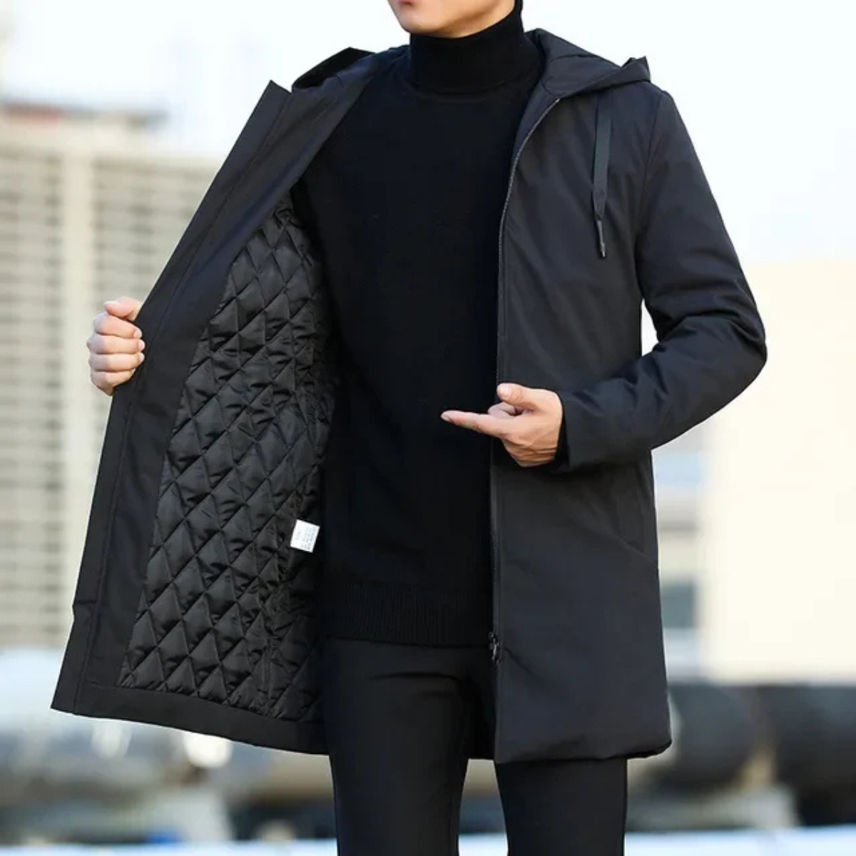 Waterproof Men's Hooded Rain Coat Jacket