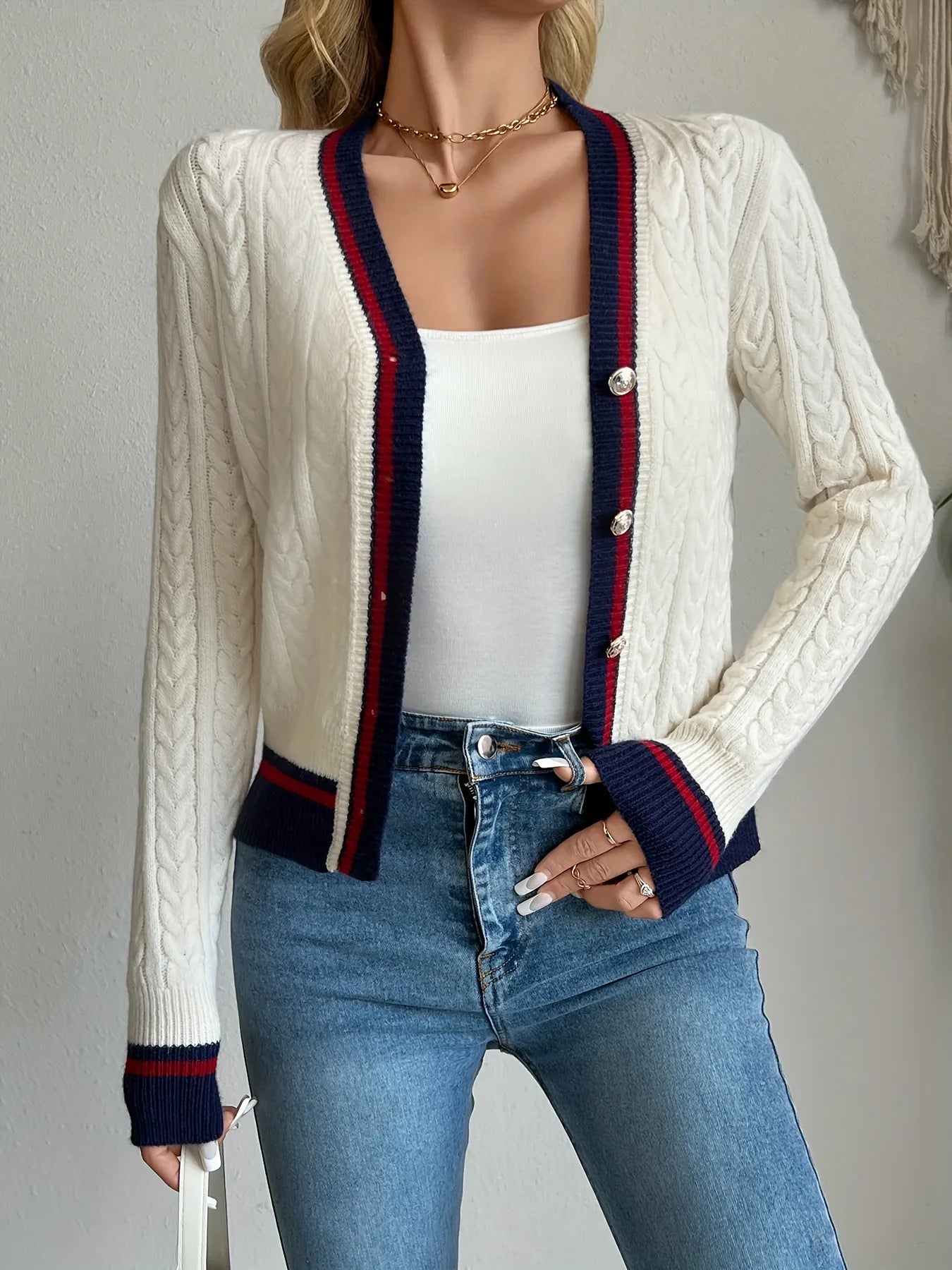 Cozy Crew Neck Button Cardigan