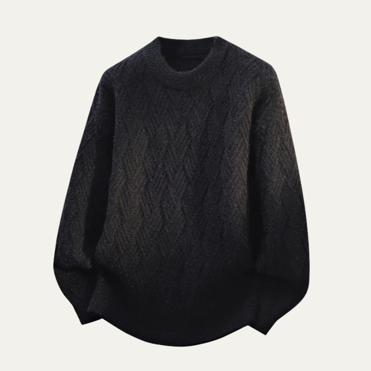 Comfortable Mens Classic Crew Neck Knit Sweater