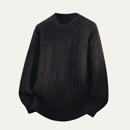 Comfortable Mens Classic Crew Neck Knit Sweater