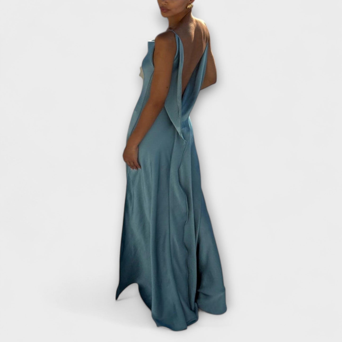 Elegant Satin Evening Gown
