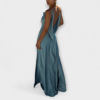 Elegant Satin Evening Gown