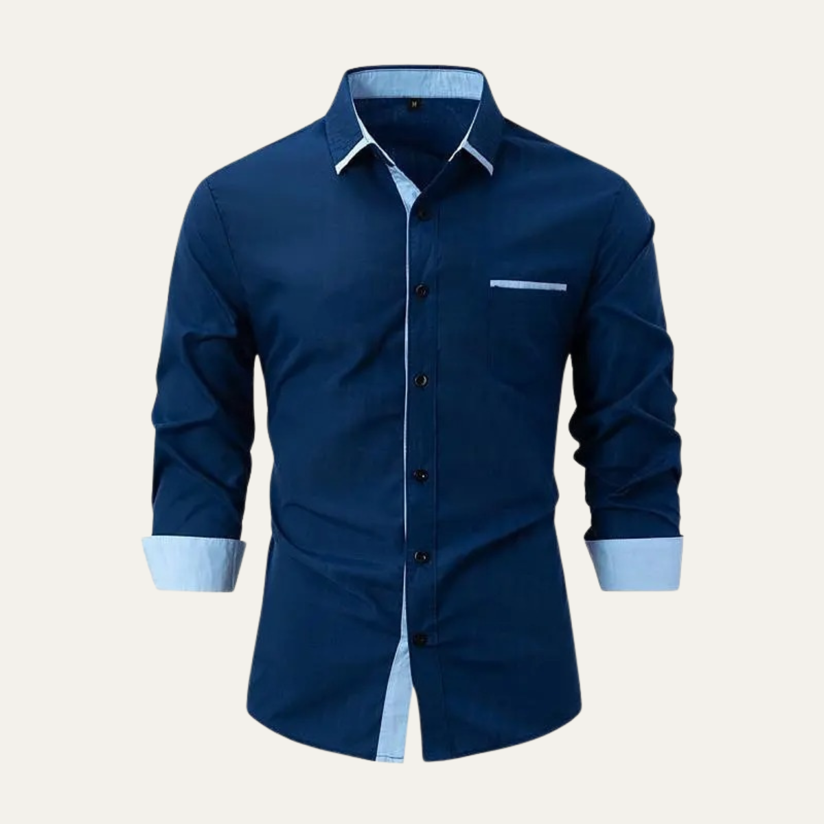 Relaxed Fit Men's Button Down Dress Shirt