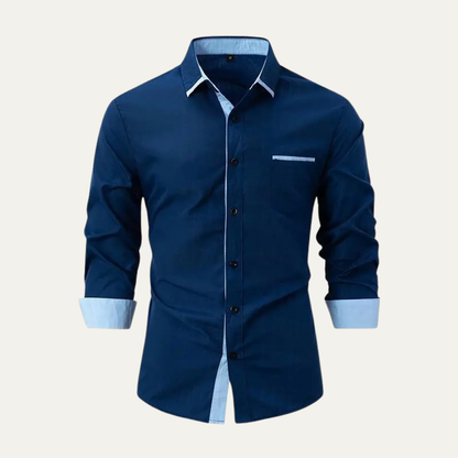 Relaxed Fit Men's Button Down Dress Shirt