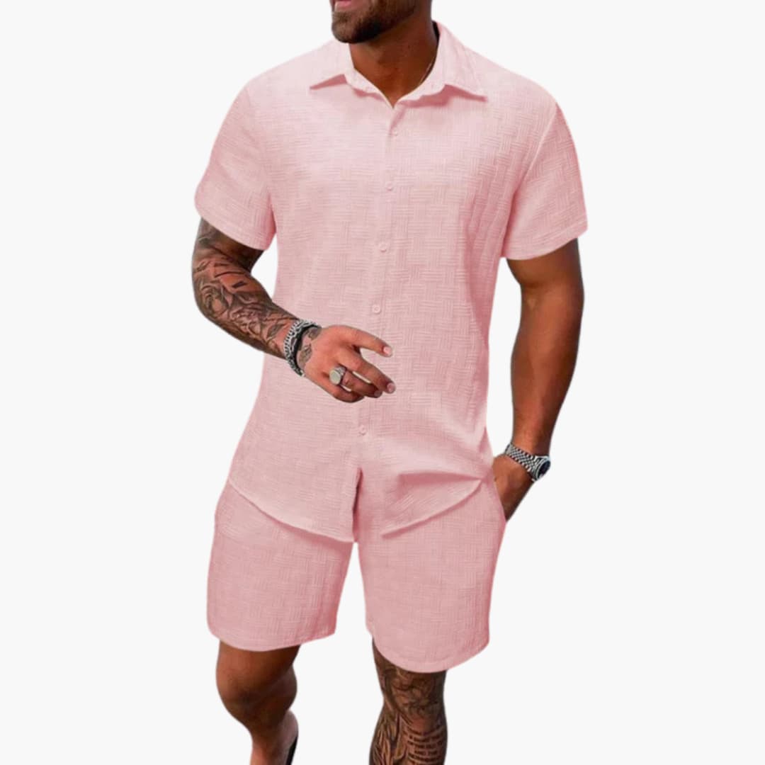 Comfortable Cotton 2-Piece Suit for Men