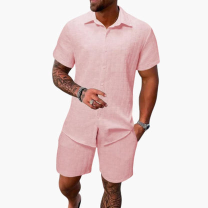 Comfortable Cotton 2-Piece Suit for Men