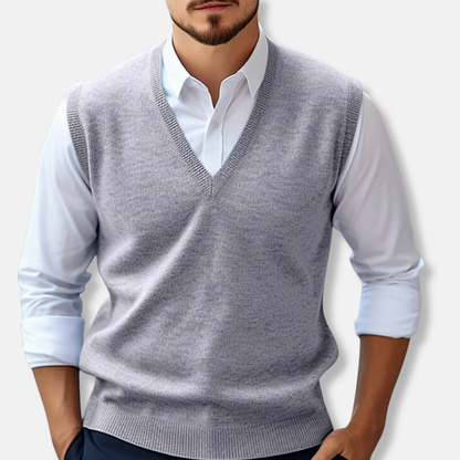 Classic Crew Neck Knit Vest
