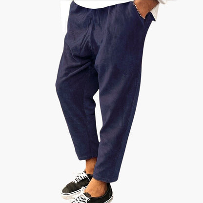 Men's Lightweight Polyester Elastic Waist Pants