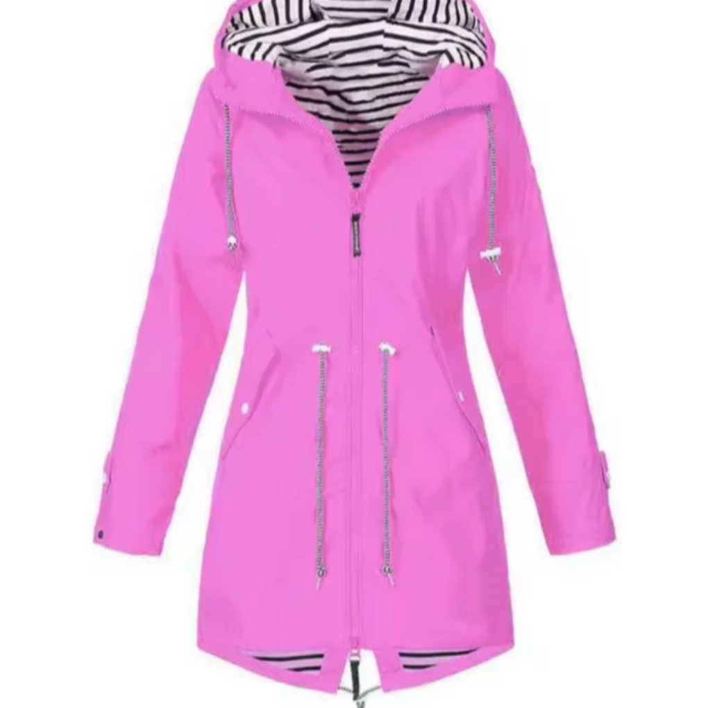 Waterproof Womens Raincoat with Hood