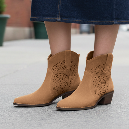 Brown Leather Cowboy Boots