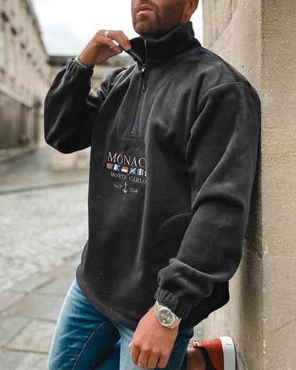 Comfortable Mens Fleece Pullover Sweatshirt