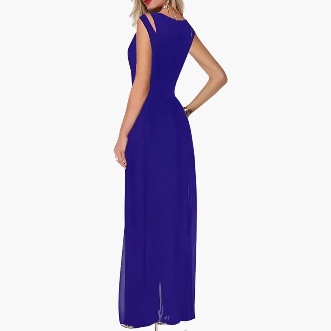 Stylish Black Floor Length Evening Gown