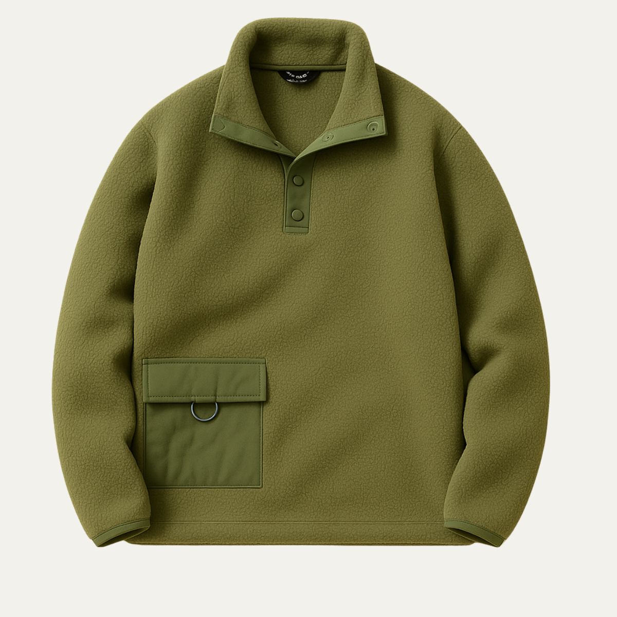 Warm Fleece Crew Neck Sweater - Vossary