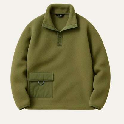 Warm Fleece Crew Neck Sweater - Vossary