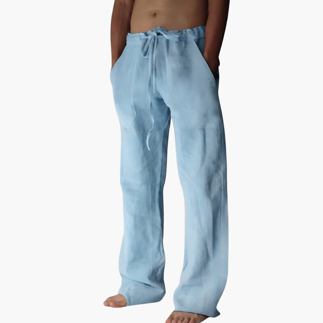 Lightweight Summer Drawstring Pants for Men