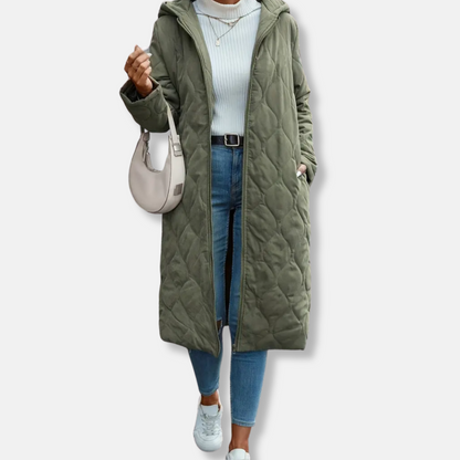 Warm Quilted Parka Coat | Long Waterproof Jacket