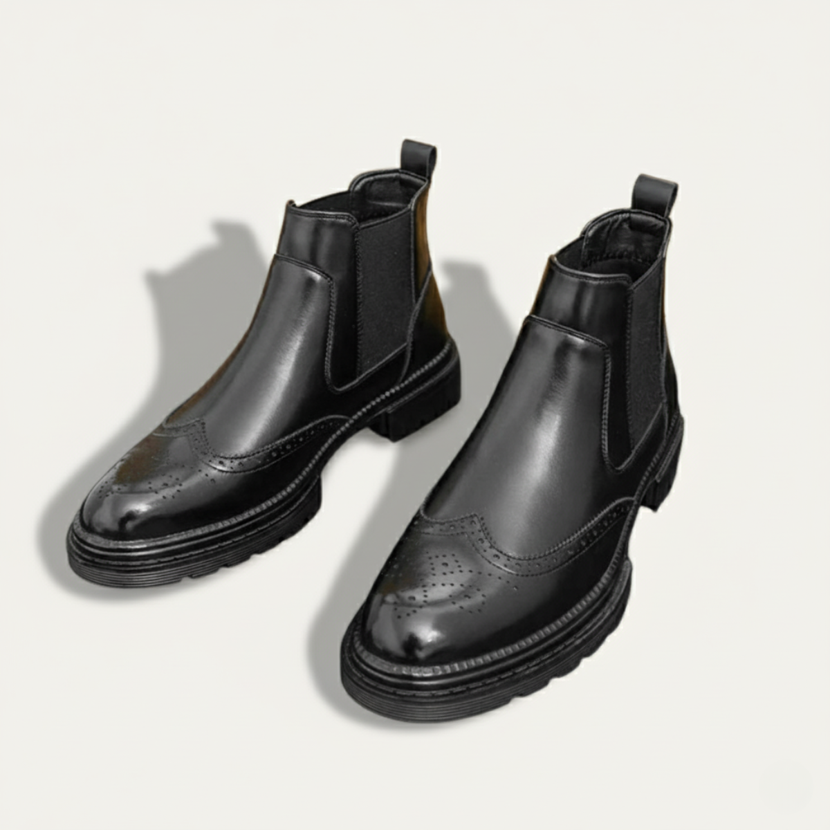 Stylish Men's Leather Ankle Boots