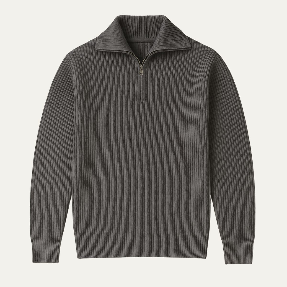 Warm Merino Wool Quarter Zip Jumper