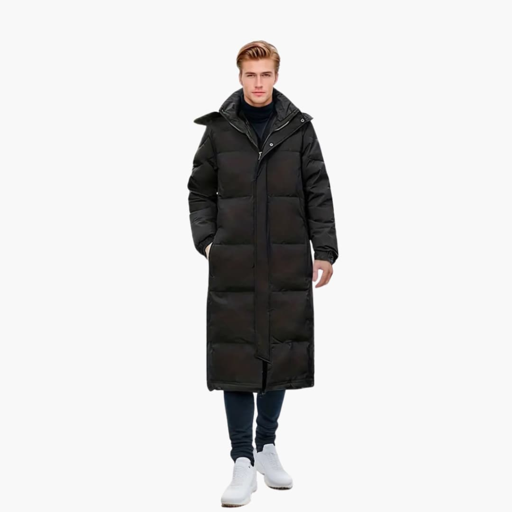 Warm Waterproof Men's Winter Coat Full Zip
