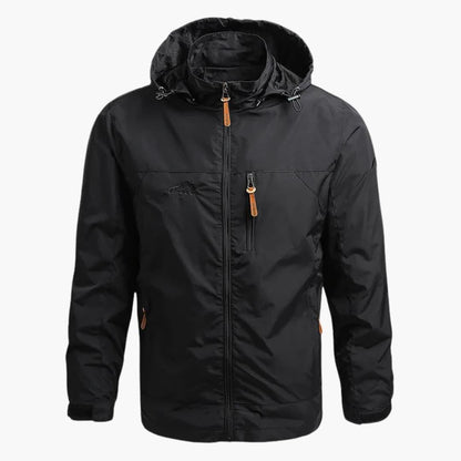 Waterproof Zip Up Mens Parka Jacket with Pockets