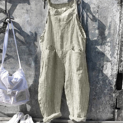 Comfortable Women's Wide Leg Gingham Jumpsuit