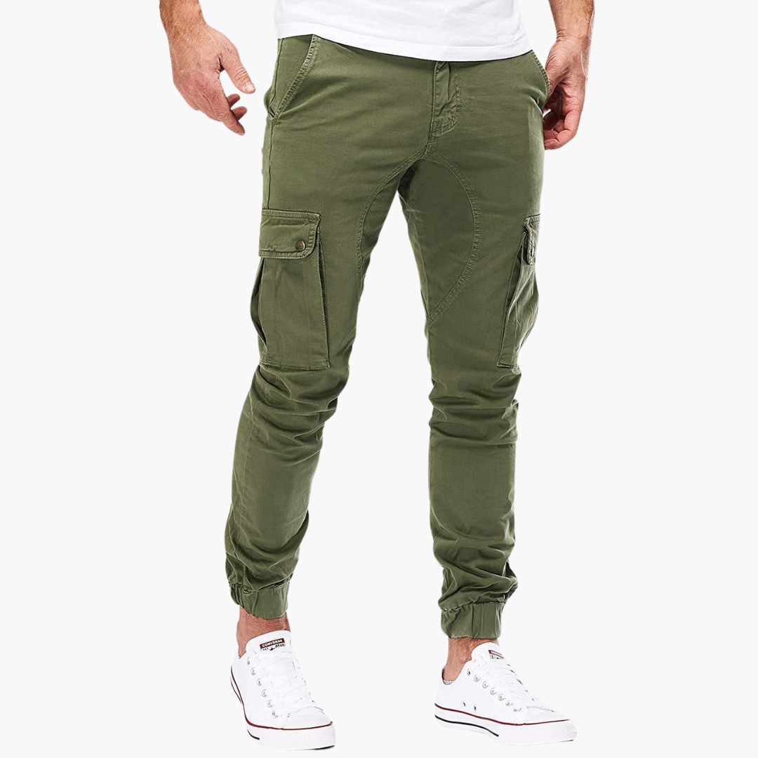 Relaxed Fit Cargo Pants with Side Pockets
