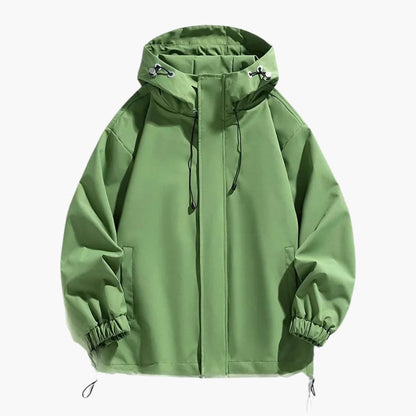 Waterproof Hoodie Jacket for Men with Zip Closure