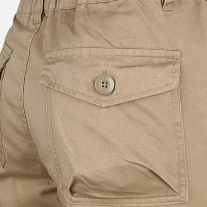 Rugged Men's Tactical Cargo Pants with Multiple Pockets