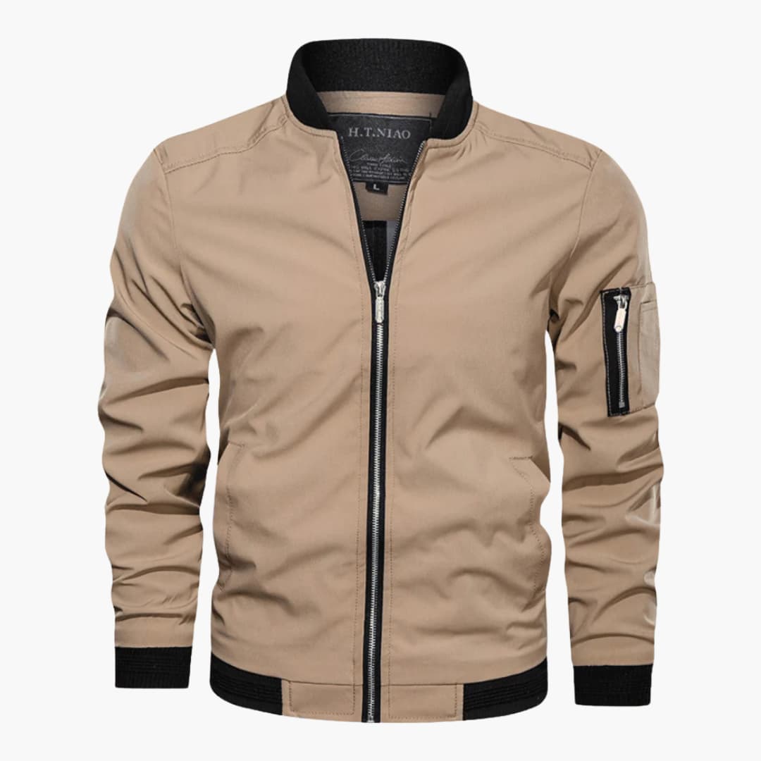 Waterproof Zip Up Mens Jacket with Pocket