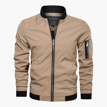 Waterproof Zip Up Mens Jacket with Pocket