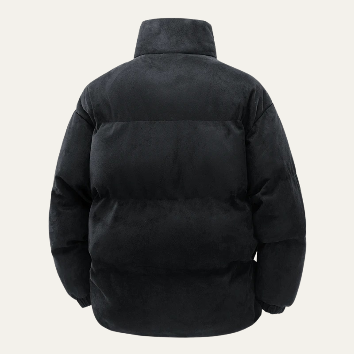 Warm Mens Suede Padded Winter Parka Jacket