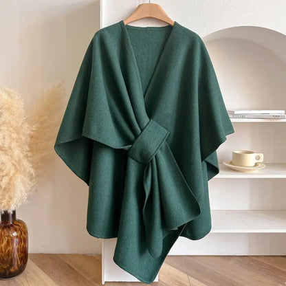 Soft Oversized Women's Wrap Poncho