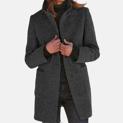Classic Wool Overcoat with Elegant Style - Vossary