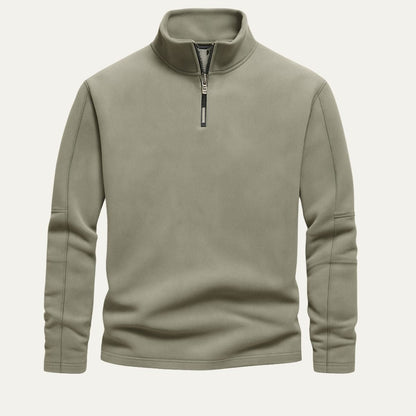 Warm Quarter Zip Mens Sweater