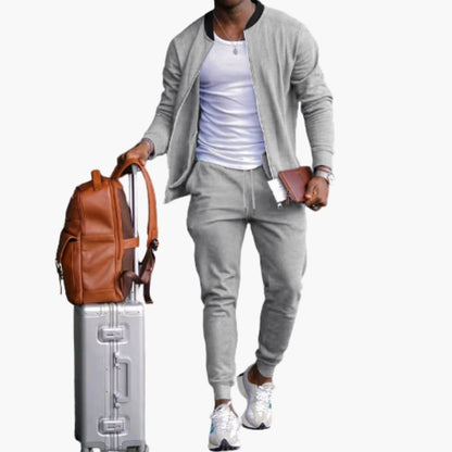 Casual Zip Up Tracksuit for Men