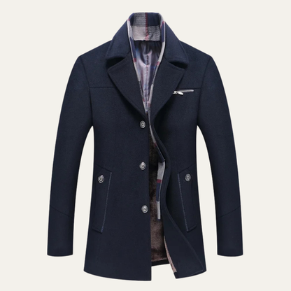 Classic Men's Wool Winter Overcoat - Vossary