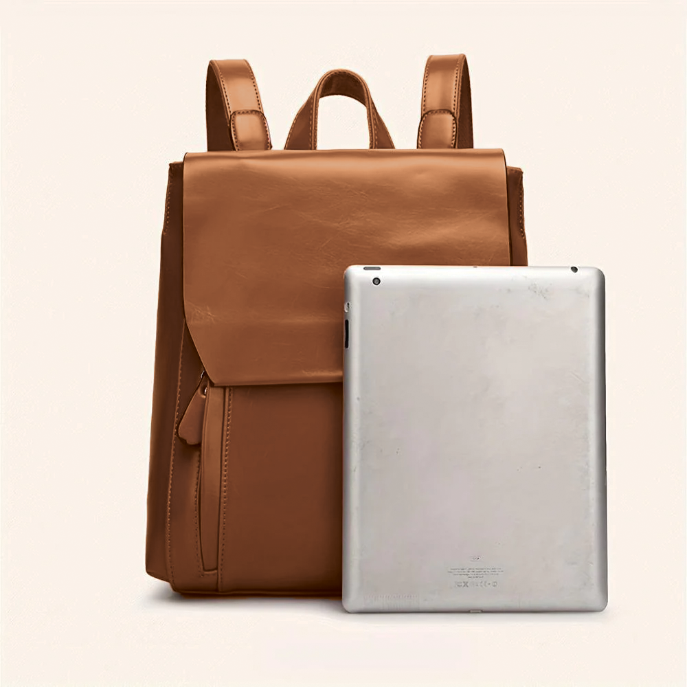 Eco Friendly Faux Leather School Backpack