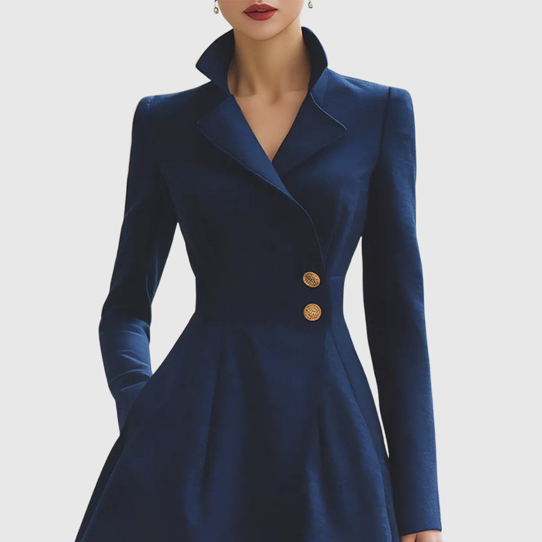 Slim Fit Long Coat Dress
