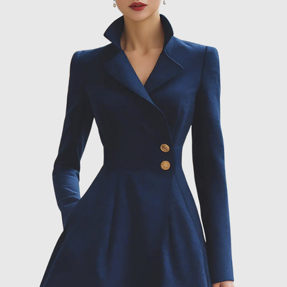 Slim Fit Long Coat Dress