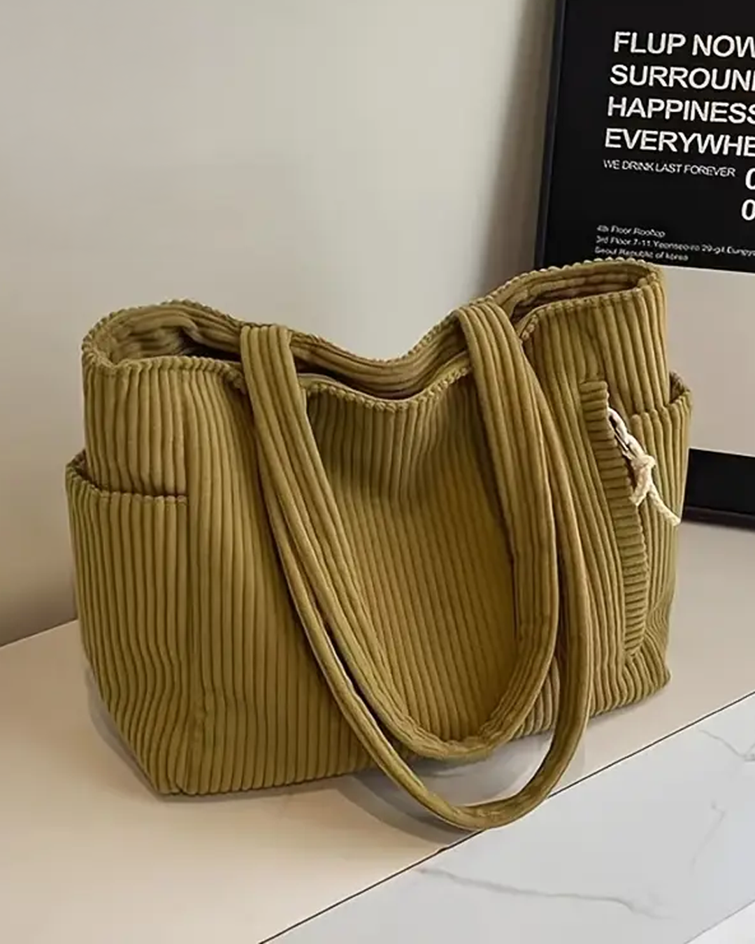 Rustic Textured Shopping Bag