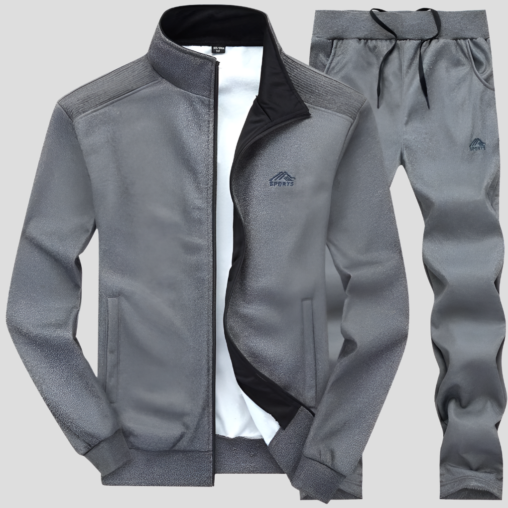 Men's Athletic Tracksuit - Comfortable Outdoor Running Set