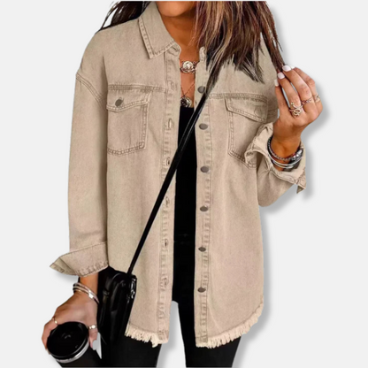Relaxed Fit Women's Denim Jacket - EasyApparels