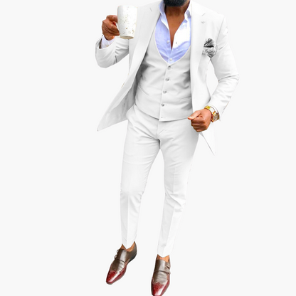 Classic 3 Piece Slim Fit Suit Set - Vossary