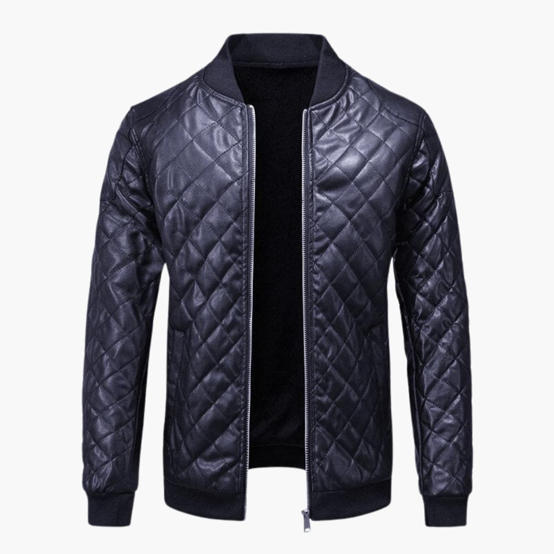 Timeless Leather Mens Coat - Vossary