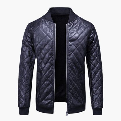 Timeless Leather Mens Coat - Vossary