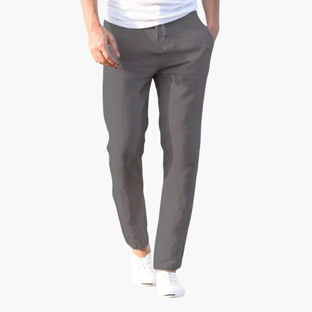 Men's Slim Fit Elastic Waist Trousers