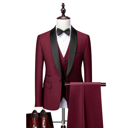 Classic 3-Piece Tailored Suit Set for Men