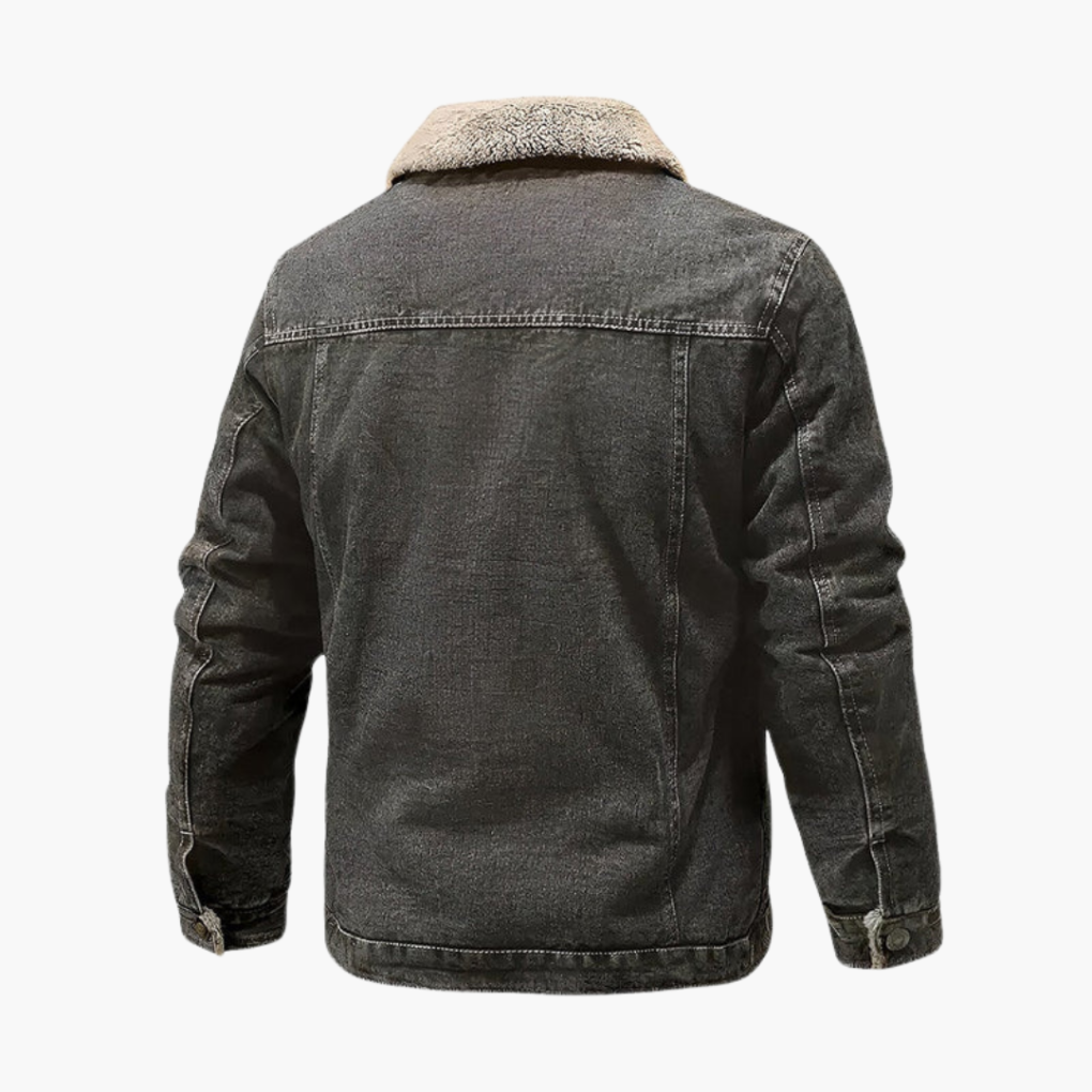 Warm Insulated Denim Jacket