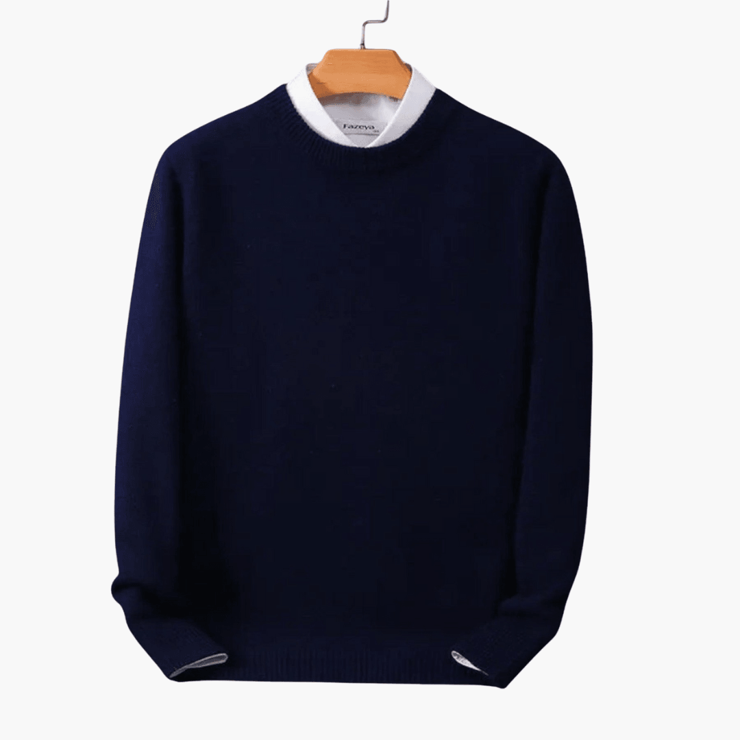 Cozy Mens Crew Neck Winter Sweater