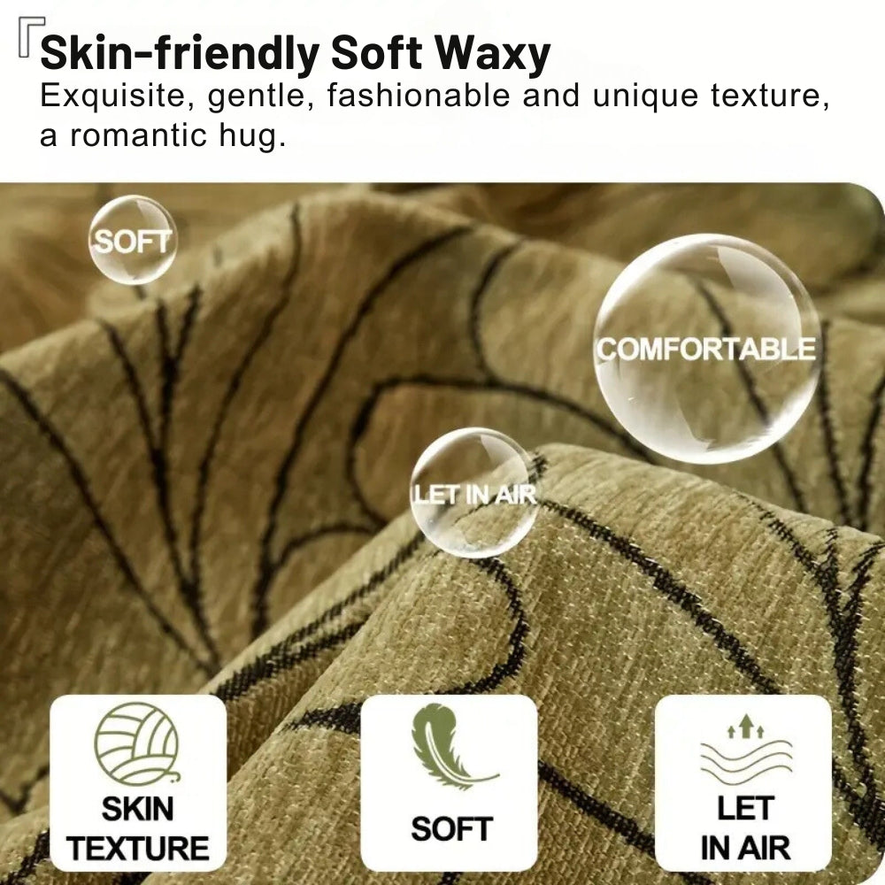 Leaf Pattern Double Sided Sofa Slipcover
